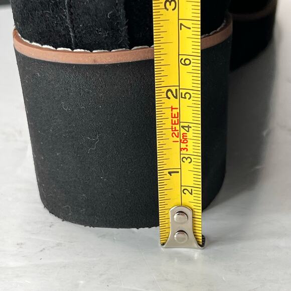 Vionic Hazal Wedge Ankle Boots Zip Up Black Suede Arch Support Women 9.5 NWDFLAW - Picture 9 of 12